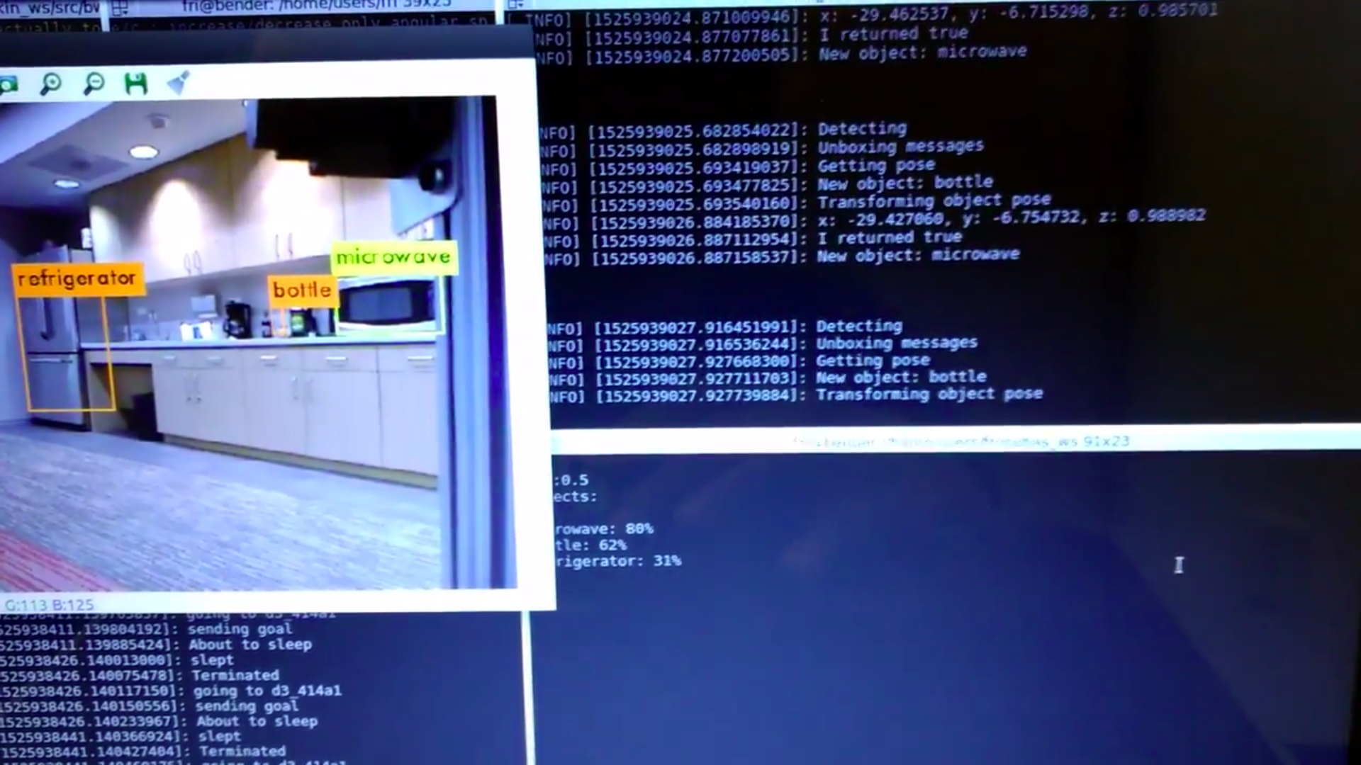 Creating a Database of Objects and Their Positions in a Large-scale Indoor Environment
